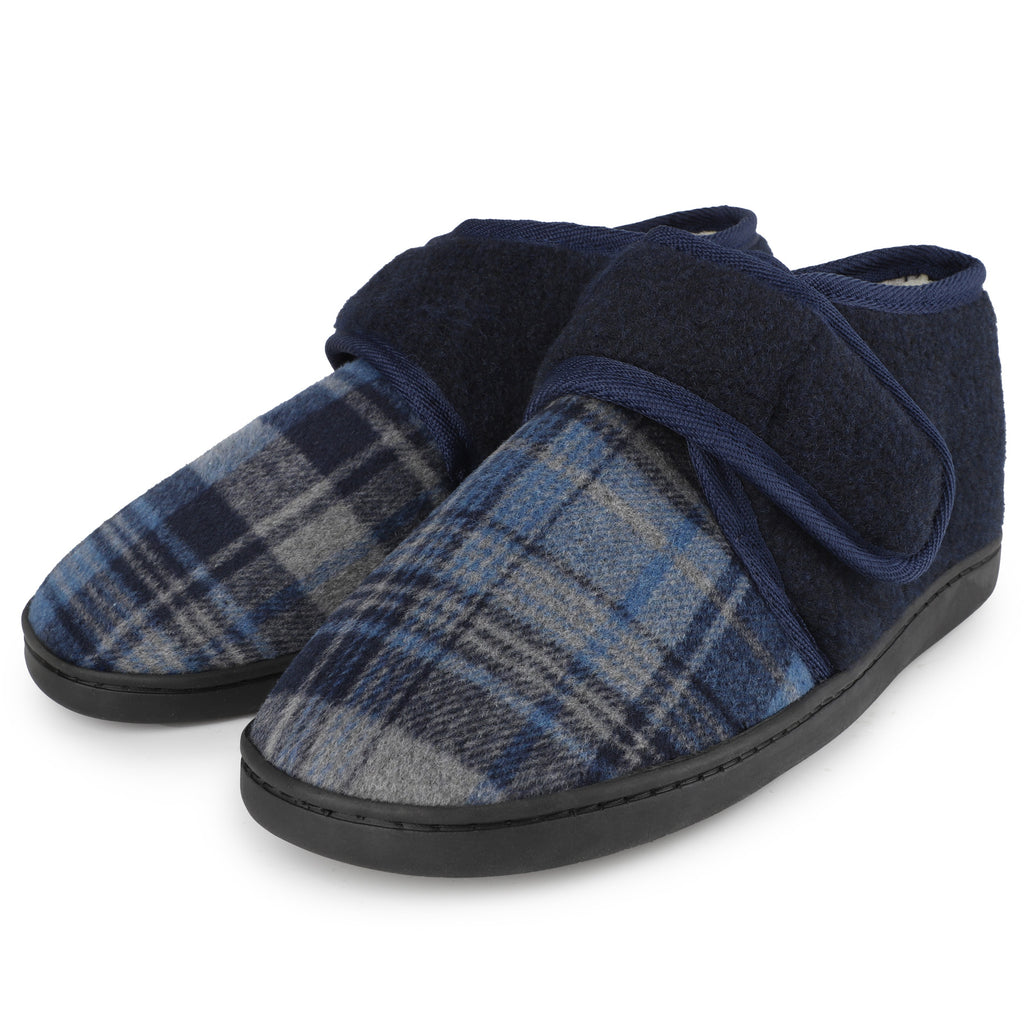 riemot-herren-hausschuhe-weit-diabetiker-slipper-memory-foam image 1