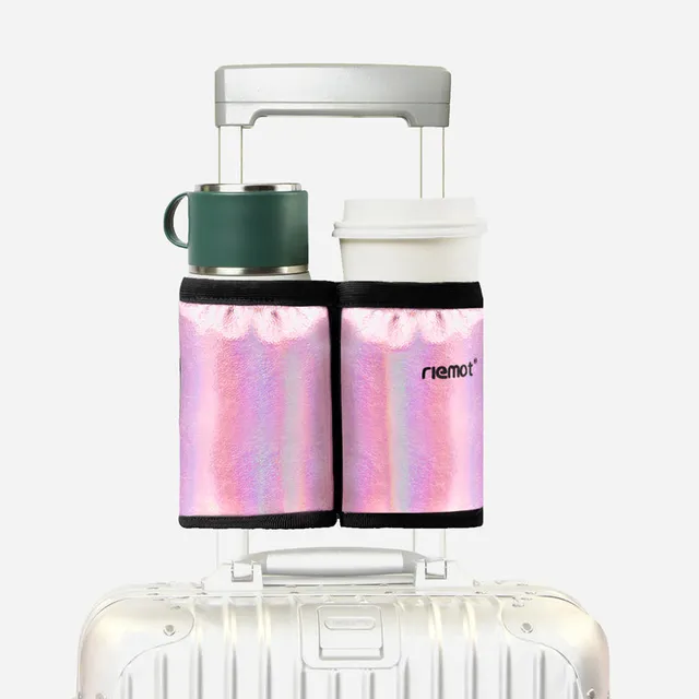 riemot-reise-getr-nkehalter-f-r-koffer-glitzer-pink image 1