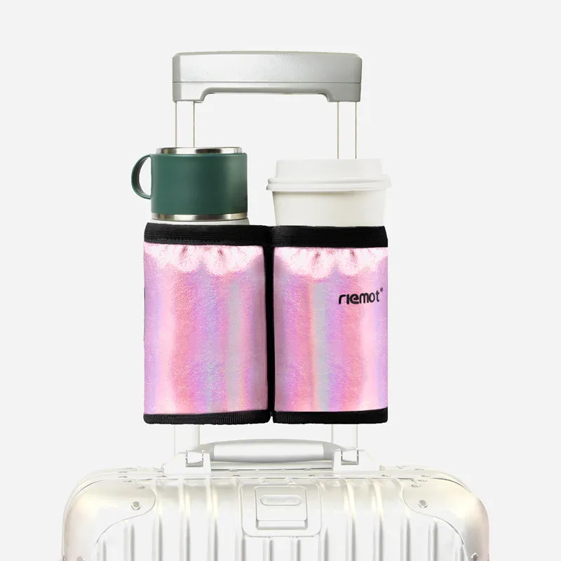 riemot-reise-getr-nkehalter-f-r-koffer-glitzer-pink image 1