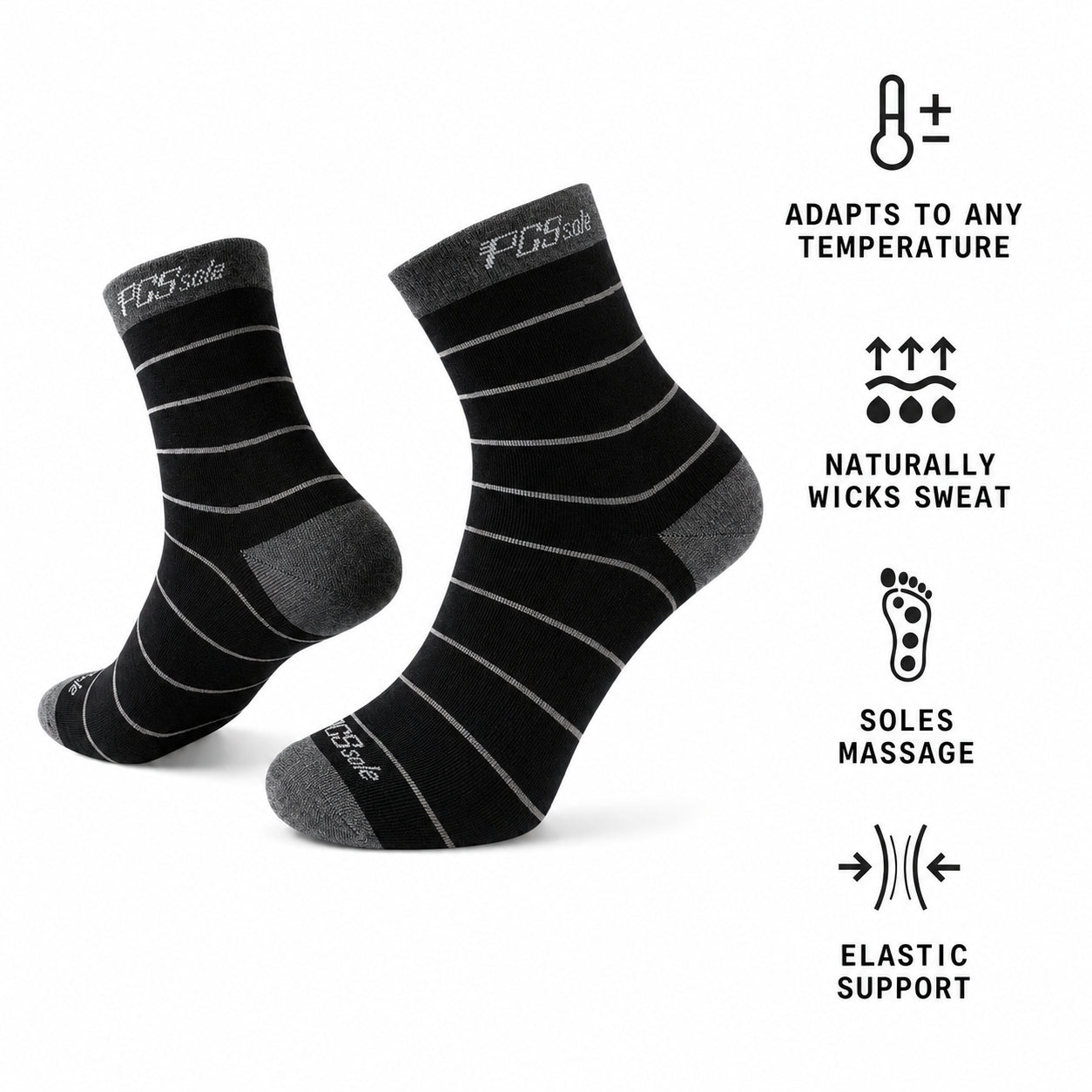 pcssole-cushioned-athletic-crew-socks-laufsocken image 2