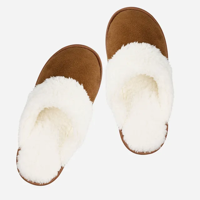 riemot-flauschige-warme-hausschuhe-damen-pl-sch-pantoffeln-braun image 1