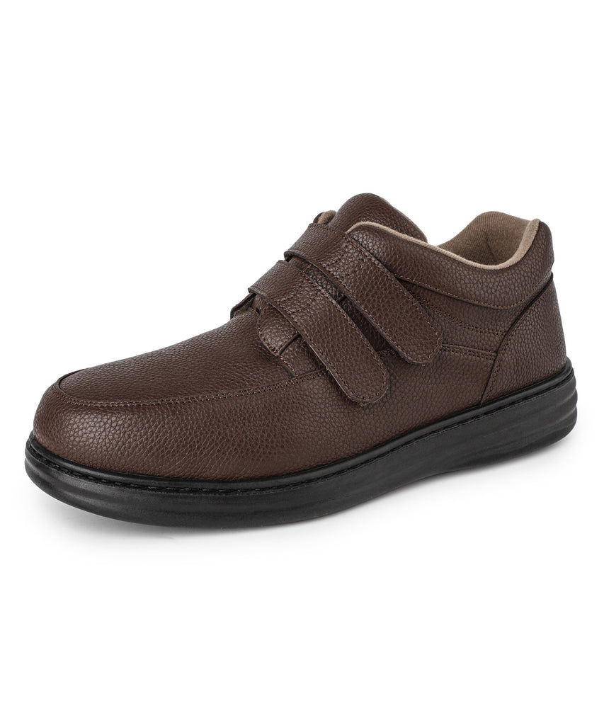 riemot-herren-leder-slipper-loafer-f-r-diabetiker-geschwollene-f-e-klett-oxford image 1