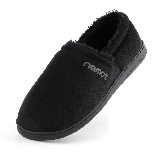 riemot-moccasin-hausschuhe-microsuede-slipper-mit-memory-foam-unisex image 1