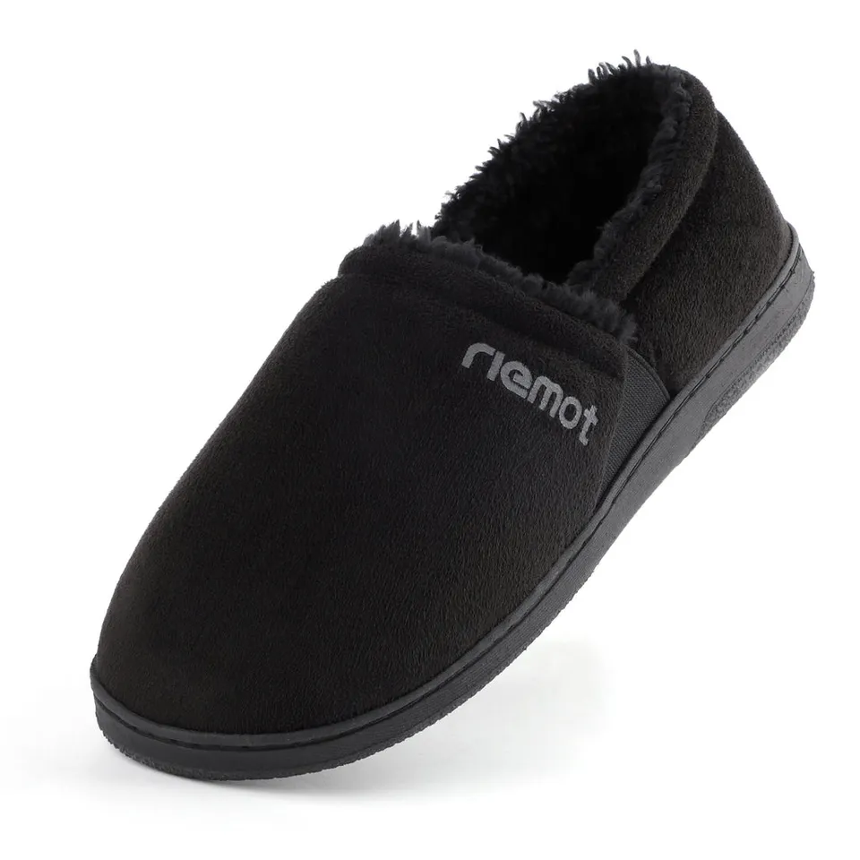 riemot-moccasin-hausschuhe-microsuede-slipper-mit-memory-foam-unisex image 1