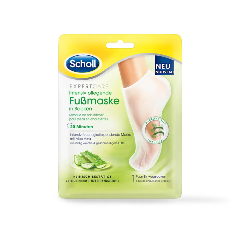 dr-scholl-s-expertcare-fu-maske-in-socken-feuchtigkeit-mit-aloe-vera image 1