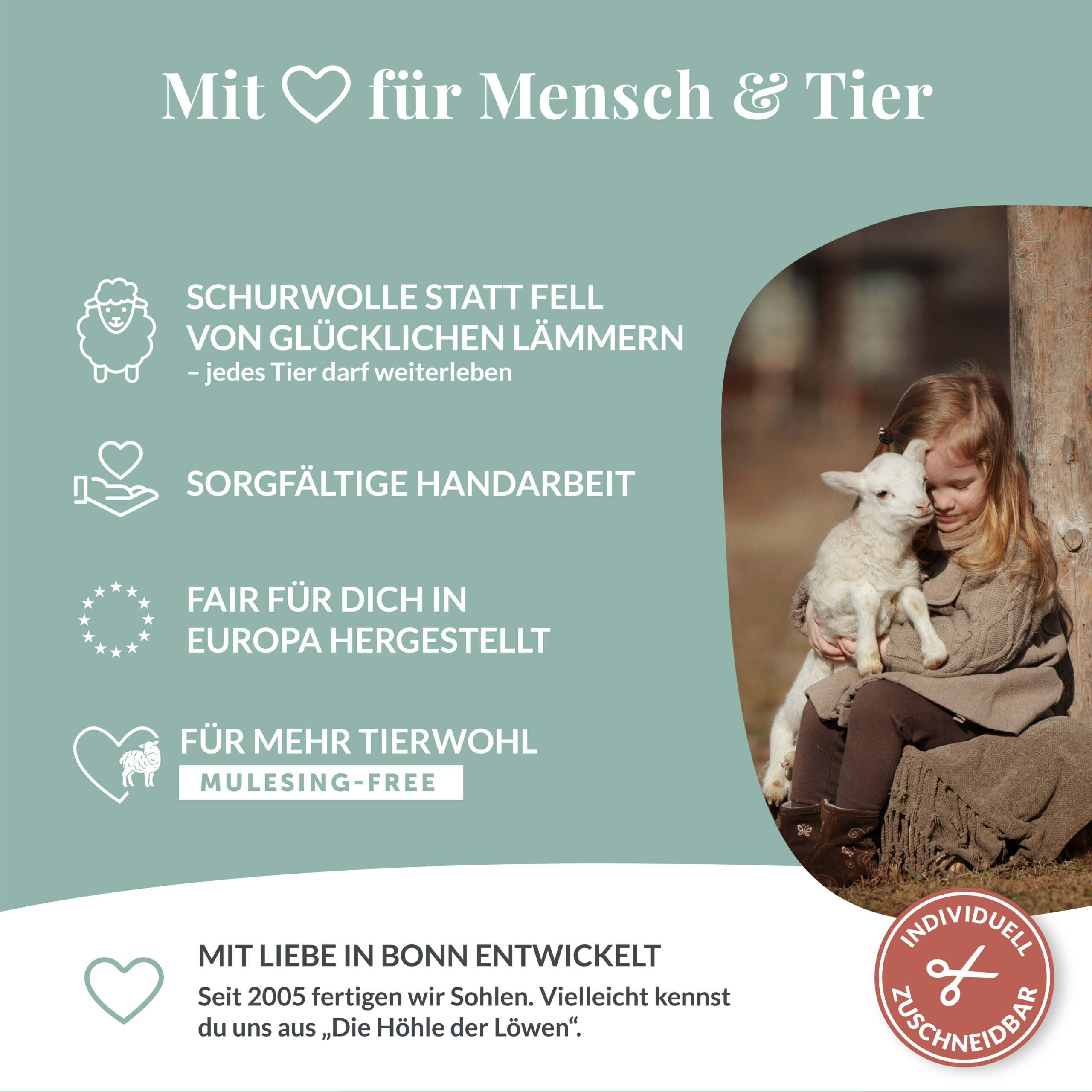 hey-nature-kinder-wollsohlen-2-paar-gr-22-35-zuschneidbar image 2