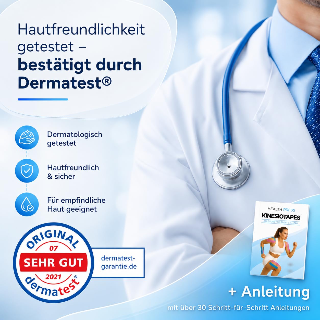 health-press-kinesiotapes-2-rollen-blau-rosa-5cm-x-5m image 8