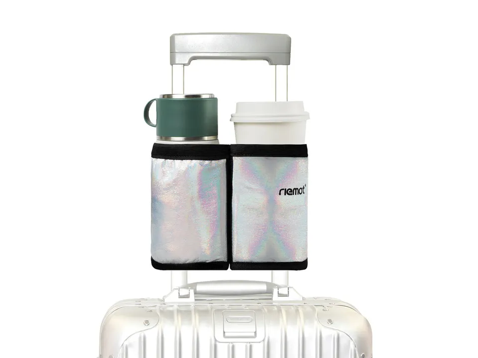 riemot-reise-becherhalter-f-r-koffer-glitter-silver image 1