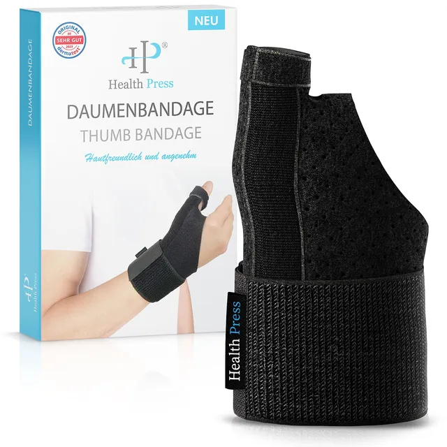health-press-daumenbandage-schwarz-universal image 1