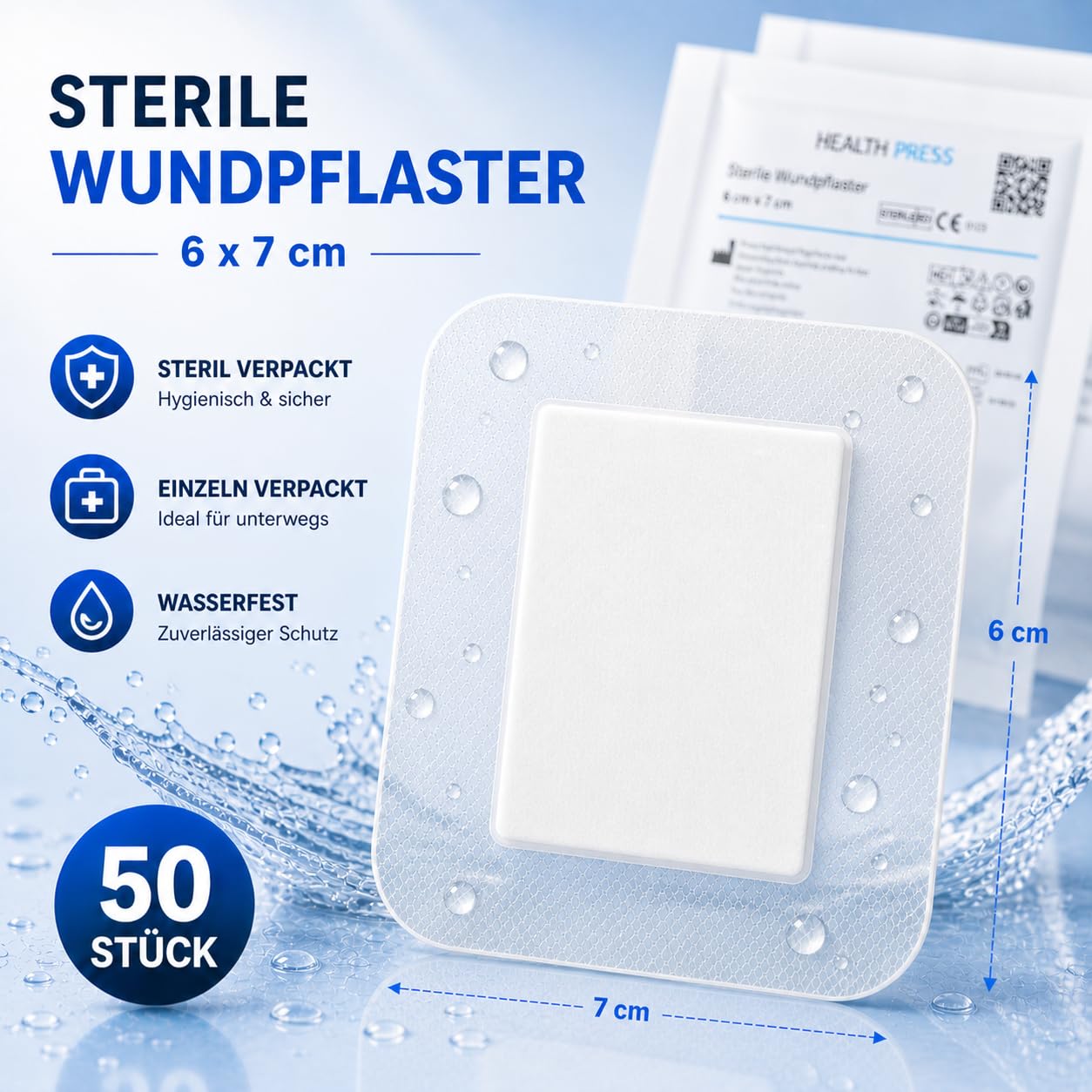 health-press-sterile-wundpflaster-wasserfest-6-x-7cm-50-st-ck image 3