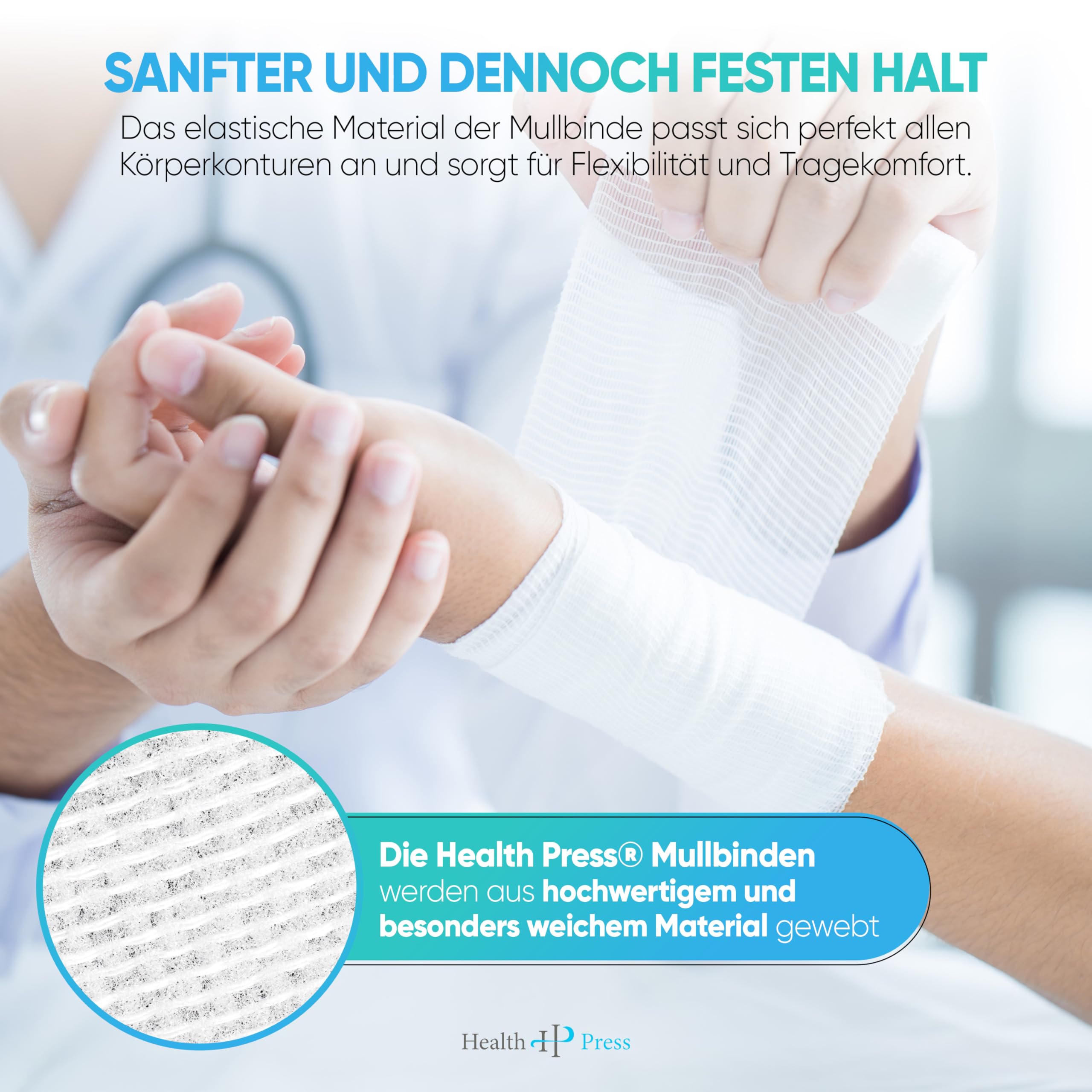 health-press-mullbinden-8cm-x-4m-20-rollen image 2