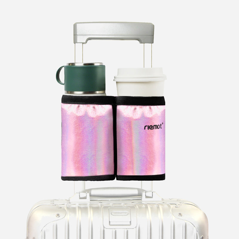 riemot-reise-getr-nkehalter-f-r-koffer-glitzer-pink image 1