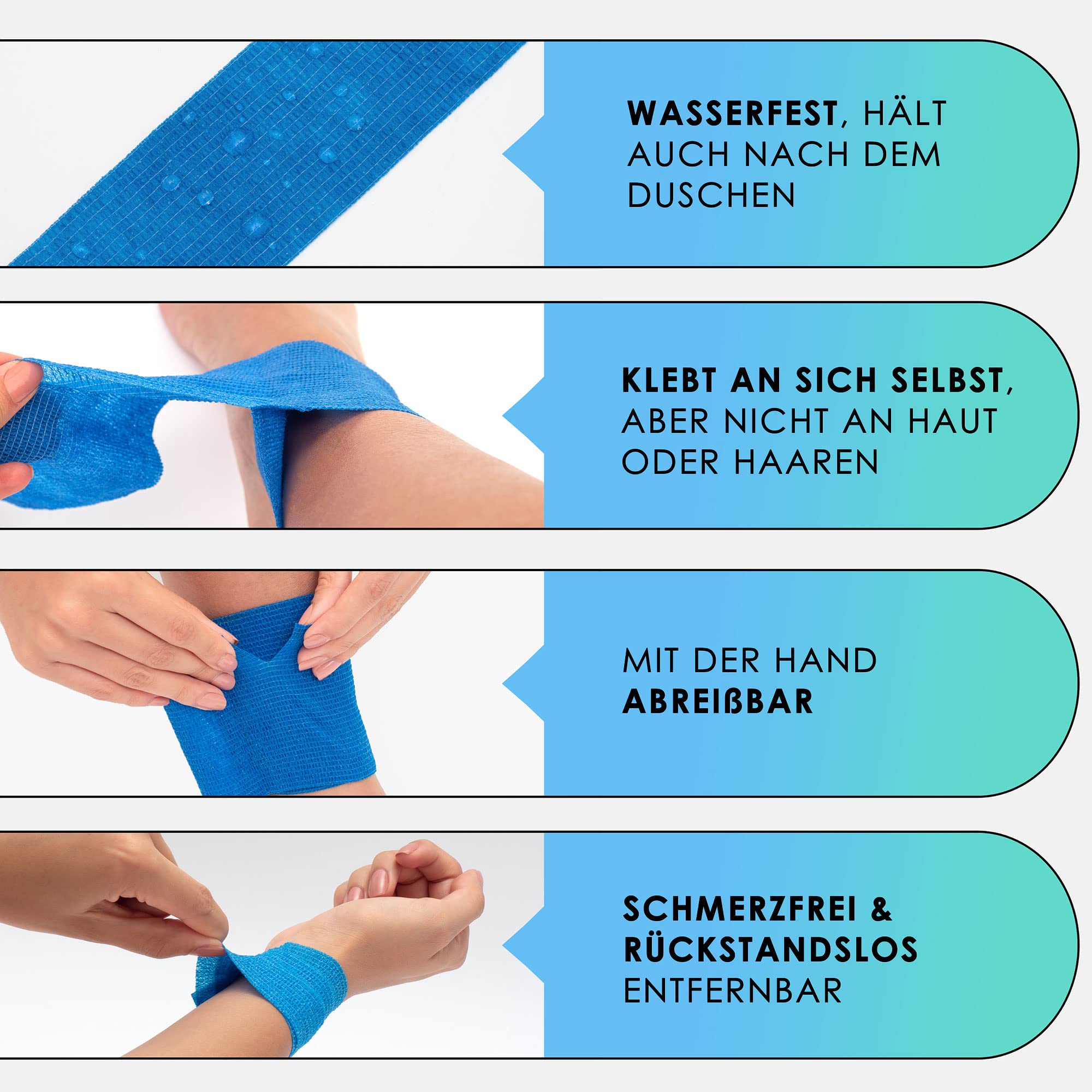 health-press-selbstklebender-verband-blau-10cm-x-4-5m-12-rollen image 5