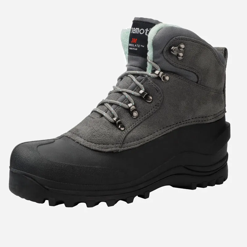riemot-winterstiefel-damen-grau-wasserdicht-upgrade-snow-boots image 1