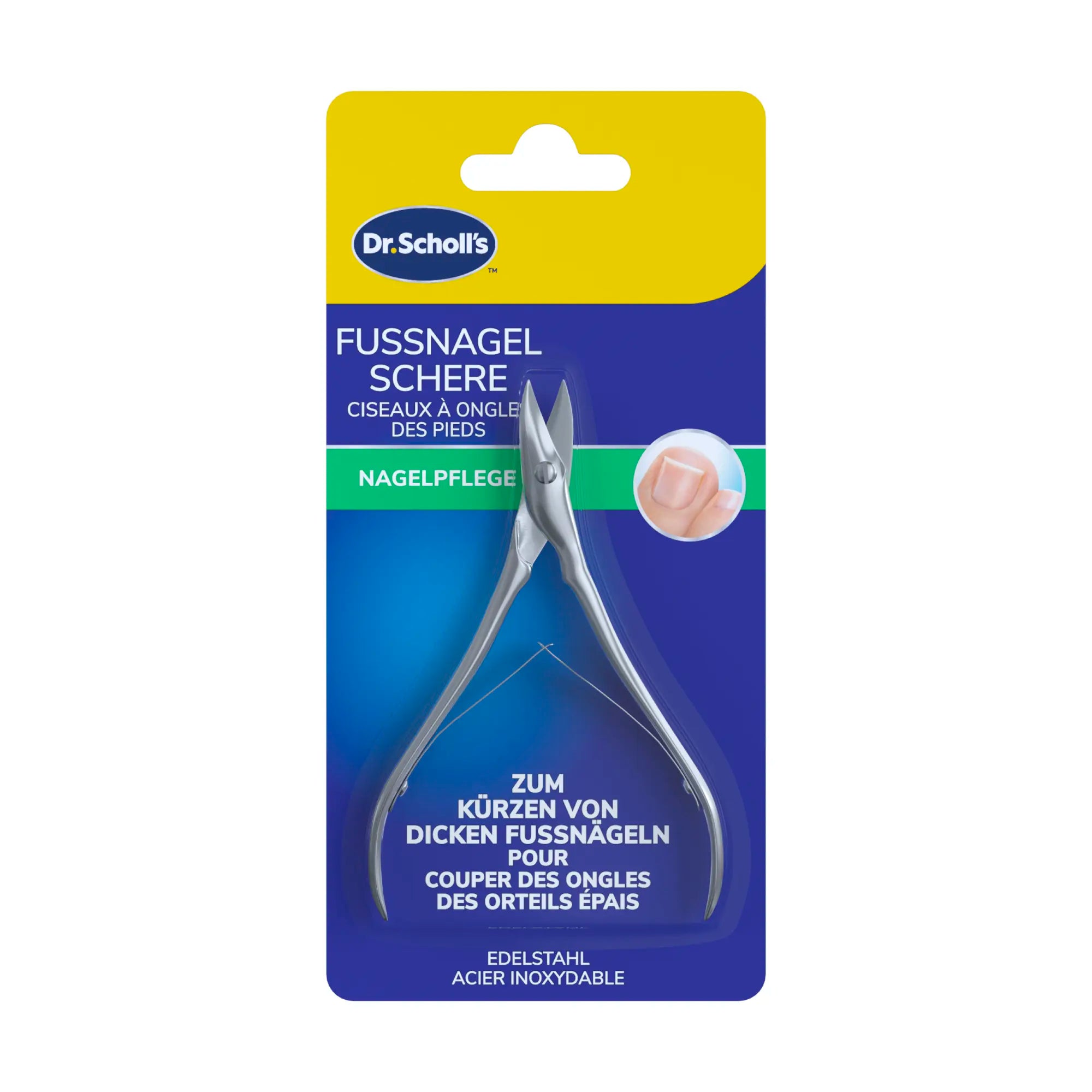 dr-scholl-s-fussnagel-schere-zangengriff-mit-doppelfeder image 1