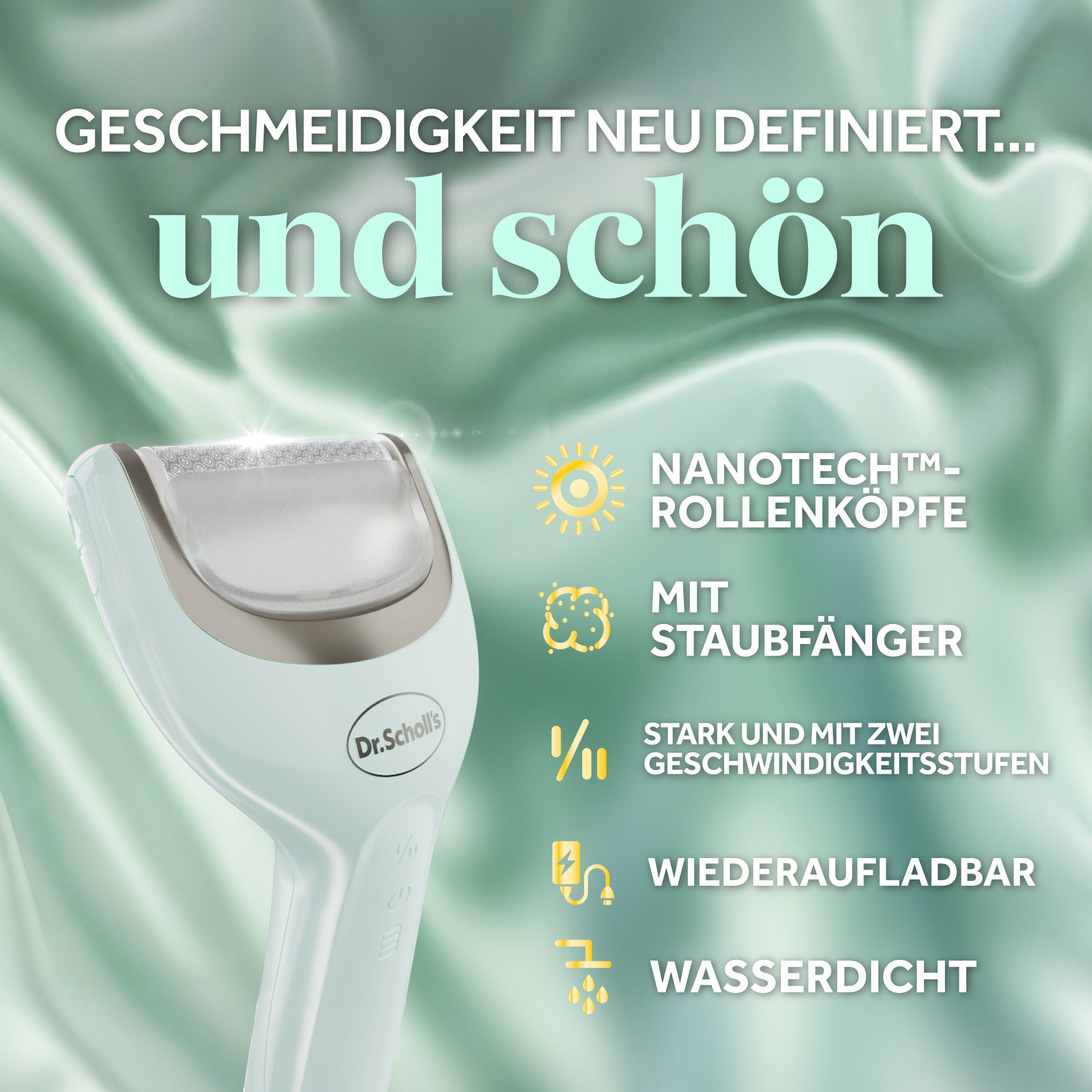 dr-scholl-s-pedi-perfect-pro-elektrischer-hornhautentferner-wasserdicht-mit-3-ro image 3