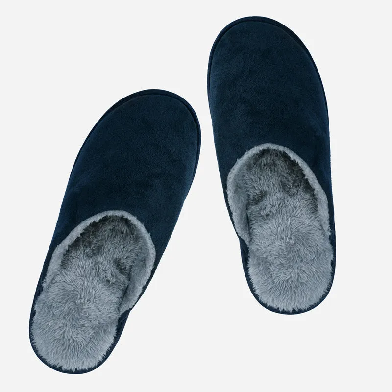 riemot-herren-pl-sch-hausschuhe-navy-warme-filz-slipper image 1