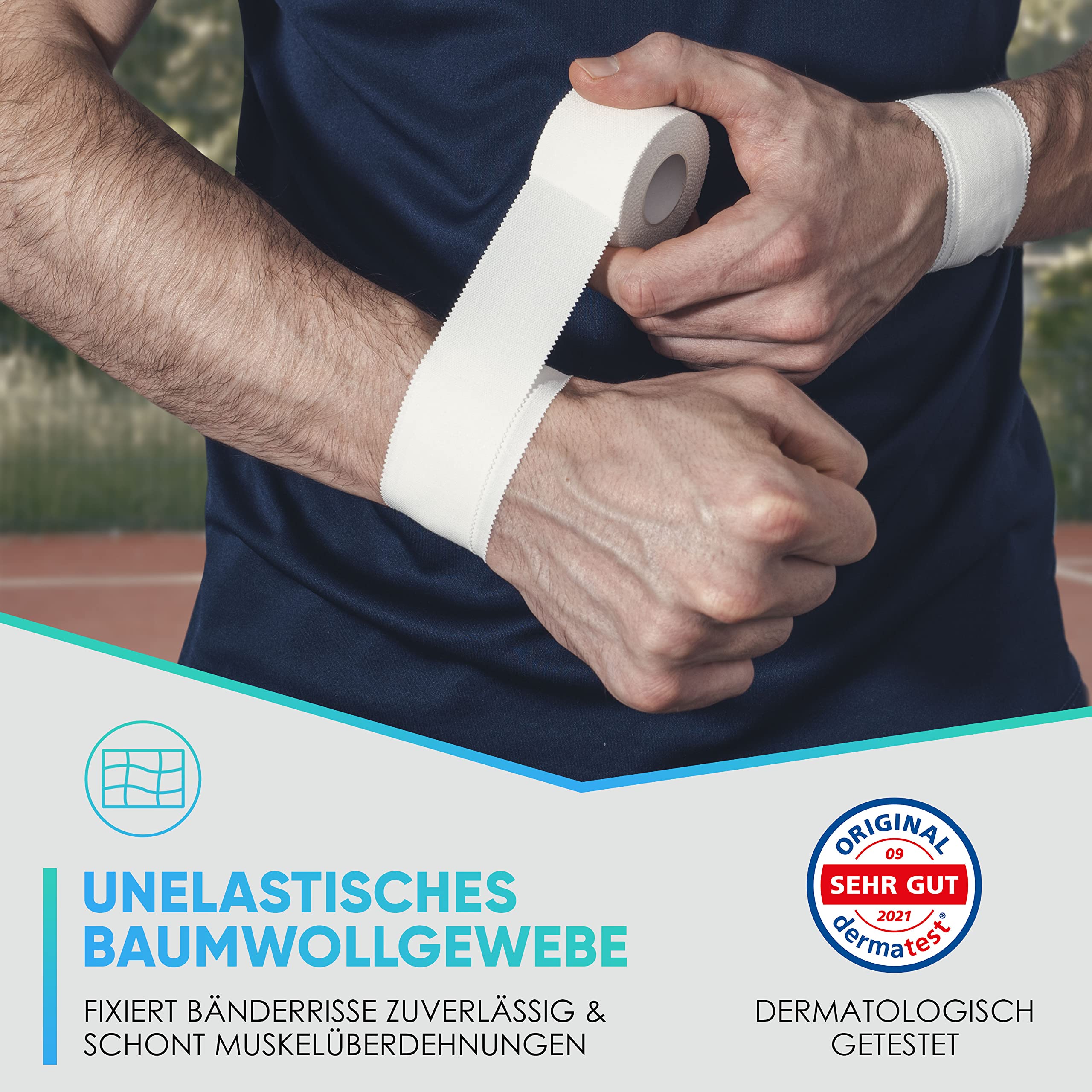 health-press-sporttape-wei-3-8cm-x-10m-unelastisch-3-rollen image 3
