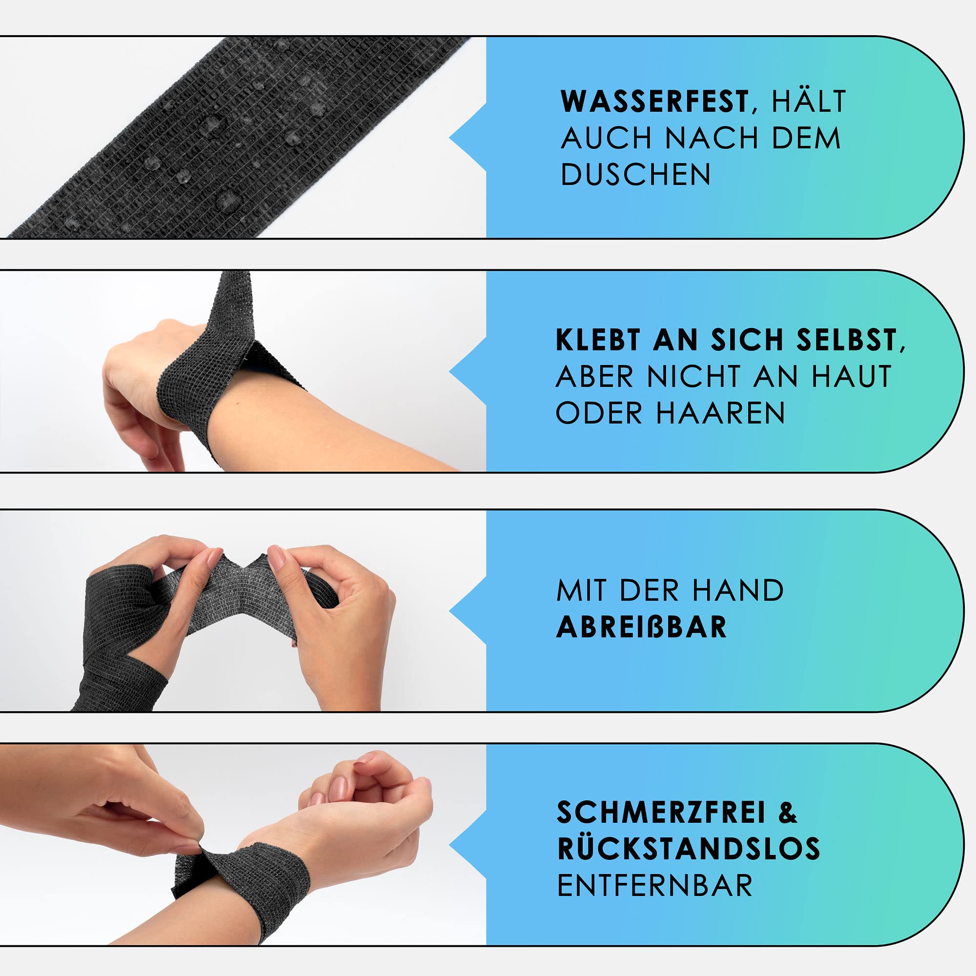 health-press-selbstklebender-verband-5cm-x-4-5m-schwarz-haftbandage-8-rollen image 5