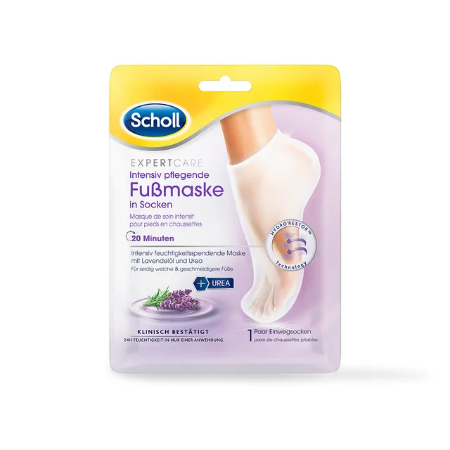dr-scholl-s-expertcare-intensiv-pflegende-fu-maske-in-socken-mit-lavendel-l image 1